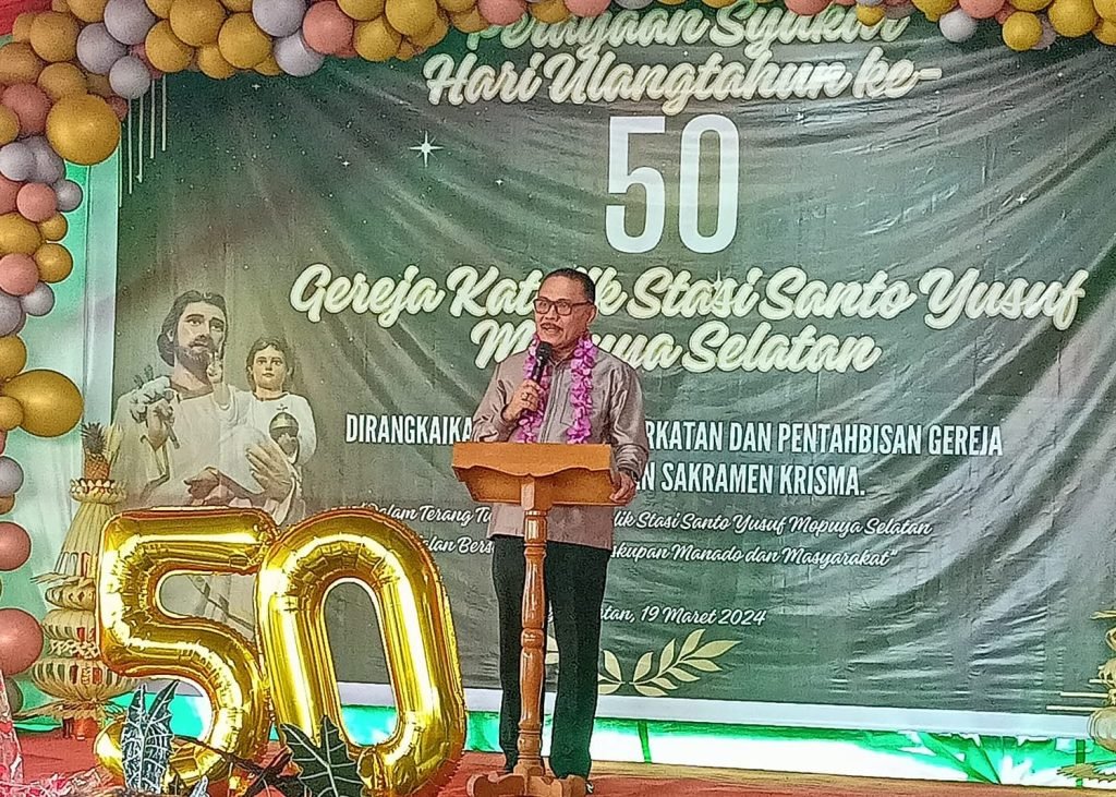 Resmikan Gereja Katolik Santo Yusuf Mopuya, Ini Pesan Limi Mokodompit