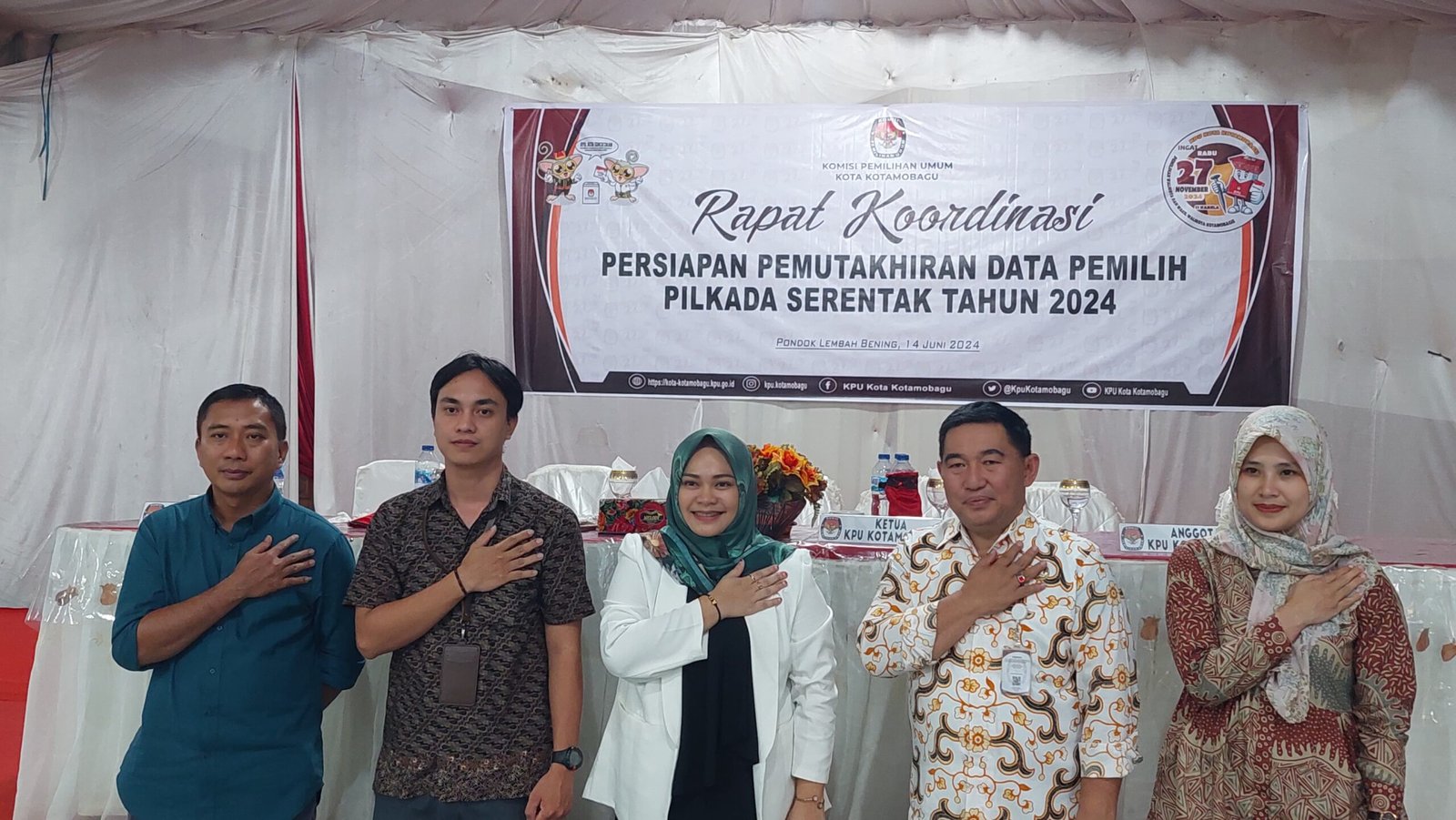 KPU Kotamobagu Gelar Rapat Koordinasi Persiapan Pemutakhiran Data Pemilih Pilkada Serentak Tahun 2024