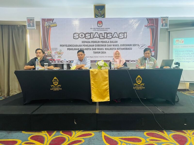 KPU Kotamobagu Sosialisasikan Peran Pemilih Pemula Pada Pilkada Serentak Tahun 2024