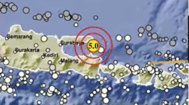 Gempa Magnitudo 5,0 Guncang Sumenep. (Foto: X @infoBMKG)