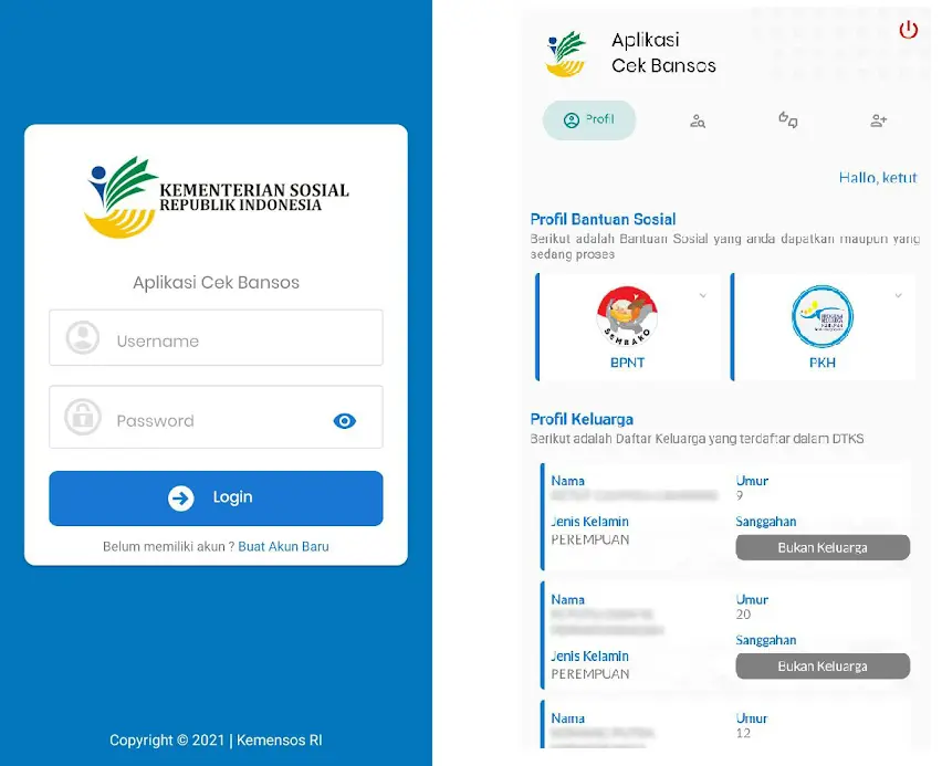 Aplikasi Cek Bansos Kemensos