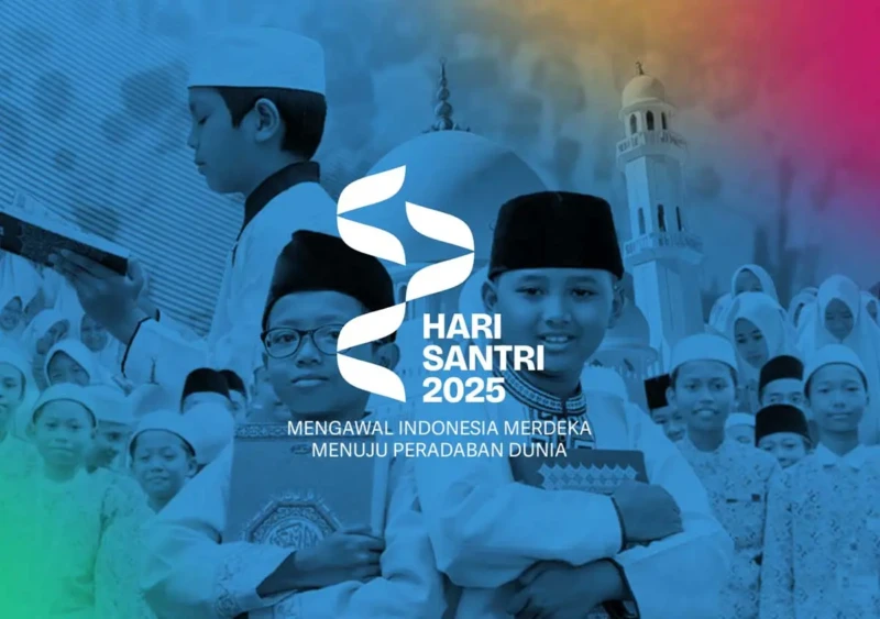 Ilustrasi ide konten Hari Santri 2025. (Foto: dok. Istimewa)