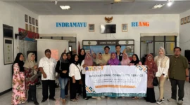 Mahasiswa Program Studi S2 Magister Akuntansi FEB UNJ melaksanakan kegiatan PkM. (Foto: dok. Istimewa)