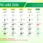 Kalender PDF 2026. (Foto: Dok. Istimewa)
