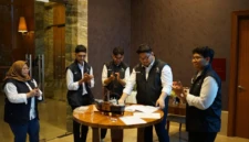 (kiri kanan) Kepala Bidang Kreatif & Event Unit BQ - Mahendra Rama Dhani, Direktur Riset BQ- Lutfiya Al Qarani, CEO BQ Ramadhan Dwi Al Qorni, Komisaris Utama BQ - James Karnadi, COO BQ - Muhammad Taufiqi, Photo by Bannu