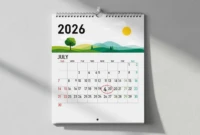 Link Download Template Kalender 2026 Format CDR