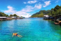 Pesona Pantai Jikomalamo di Ternate. (Foto: Dok. Istimewa)