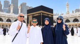 Pak Ihsan bersama keluarga. (Foto: Dok. Istimewa)