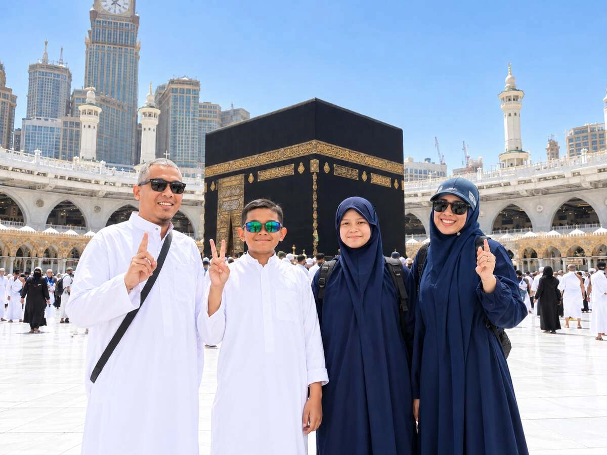 Pak Ihsan bersama keluarga. (Foto: Dok. Istimewa)