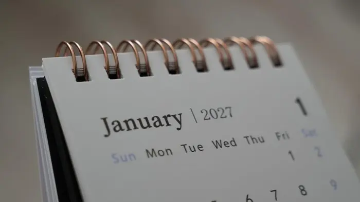Ilustrasi kalender 2027. Foto: istockphoto/photo_Pawel