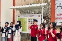 Peta Desa Tugubandung berbasis ilustrasi karya mahasiswa KKN Riset 14E Universitas Nusa Putra. (Foto: Dok. Istimewa)